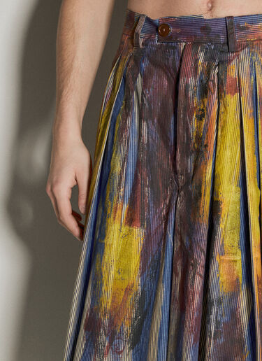 Graphic-Print Culotte Pants Vivienne Westwood Graphic-Print Culotte Pants Purple vvw0356001