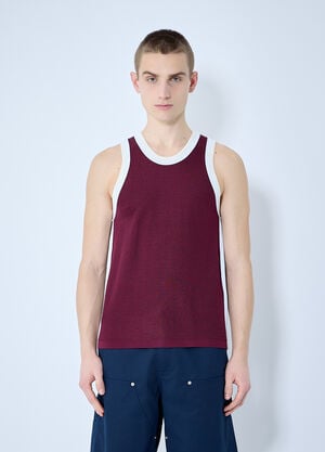 Wales Bonner Rio Tank Top Burgundy wbn0160011
