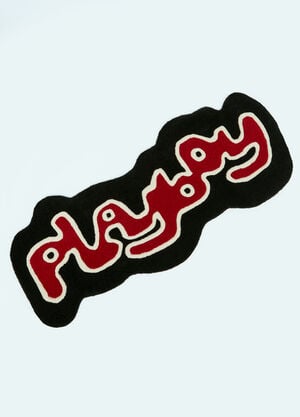 Wavey Casa x Playboy Runner Rug Black wcp0355003