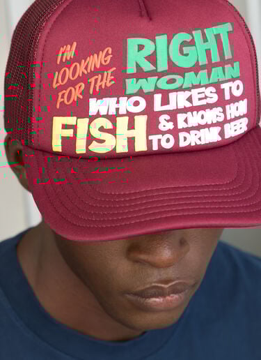 Fishing Baseball Cap Western Hydrodynamic Research Fishing Baseball Cap Burgundy whr0156006