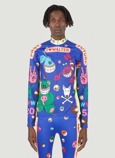 Cartoon Bike Top Walter Van Beirendonck Cartoon Bike Top Blue wlt0146010