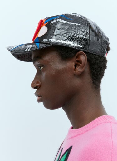 Walter Van Beirendonck 익스플로젼 베이스볼 캡 블랙 wlt0154022