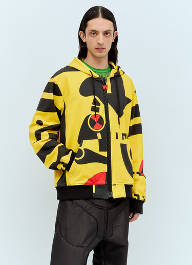 Maxi Zip Hooded Sweastshirt Walter Van Beirendonck Maxi Zip Hooded Sweastshirt Yellow wlt0156012