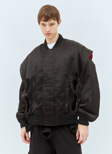 Tunnel Bomber Jacket Walter Van Beirendonck Tunnel Bomber Jacket Black wlt0158001