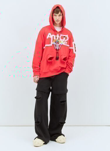 안드로이드 후드티셔츠 Walter Van Beirendonck 안드로이드 후드티셔츠 레드 wlt0158008