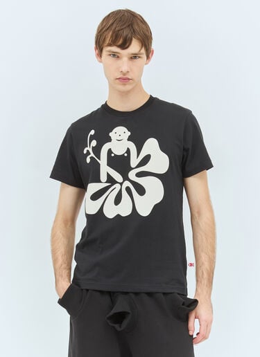 하와이 티셔츠 Walter Van Beirendonck 하와이 티셔츠 블랙 wlt0158012