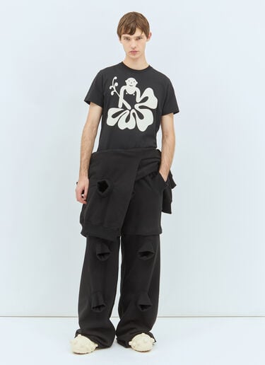 하와이 티셔츠 Walter Van Beirendonck 하와이 티셔츠 블랙 wlt0158012