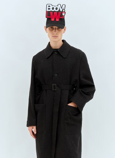 붐 W 베이스볼 캡 Walter Van Beirendonck 붐 W 베이스볼 캡 블랙 wlt0158019