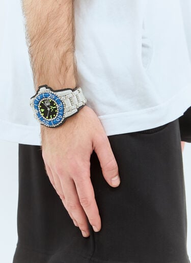 Walter Van Beirendonck Dive Beaded Bracelet Silver wlt0158023