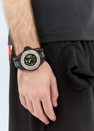 Walter Van Beirendonck Diamond Beaded Bracelet Black wlt0158024