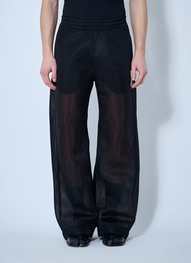 メッシュパンツ Walter Van Beirendonck メッシュパンツ ブラック wlt0160001