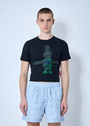 Walter Van Beirendonck Toyterror Micro T-Shirt Black wlt0160011