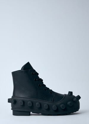 Walter Van Beirendonck Leather Boom Boots Black wlt0160013