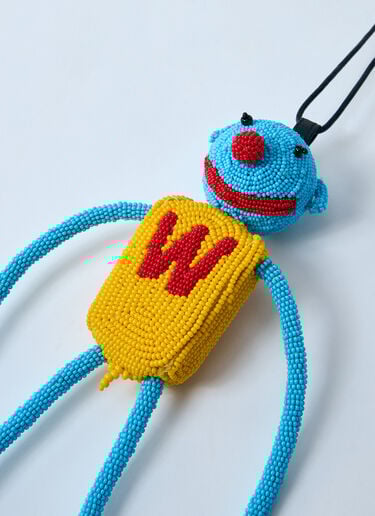 ビーズロゴキーリング Walter Van Beirendonck ビーズロゴキーリング ブルー wlt0160022