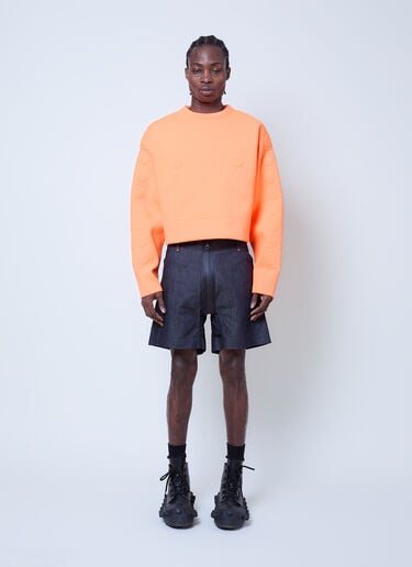 Walter Van Beirendonck x G-STAR Embossed Denim Shorts Blue wlt0160026