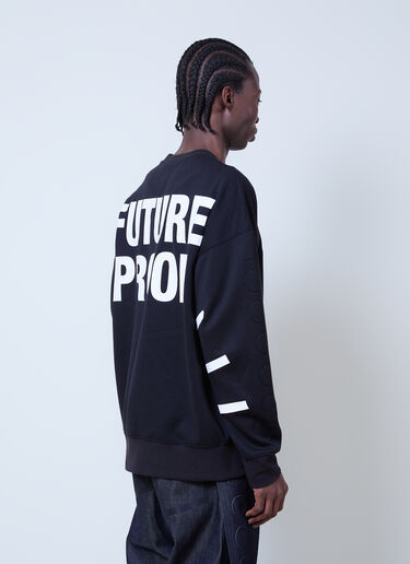 テキストプリント スウェットシャツ Walter Van Beirendonck x G-STAR テキストプリント スウェットシャツ ブラック wlt0160027