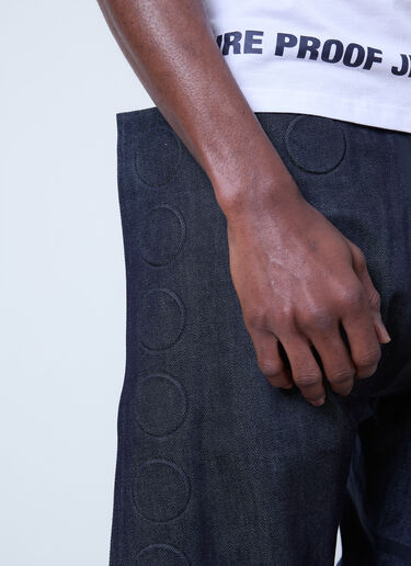 Walter Van Beirendonck x G-STAR Embossed Square Denim Jeans Blue wlt0160032