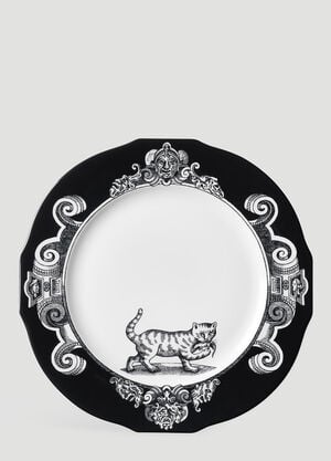 Gucci Set Of Two Cat Presentation Plate Black wps0638424