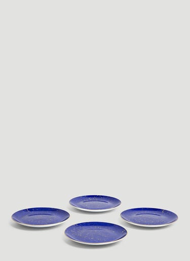 L'Objet Set-of-Four Lapis Dessert Plates Blue wps0639514