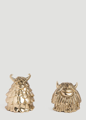 L'Objet Niki & Simon Salt and Pepper Shakers Gold wps0642315