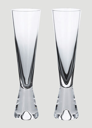 Tom Dixon Set of Two Tank Champagne Glasses Black wps0644106