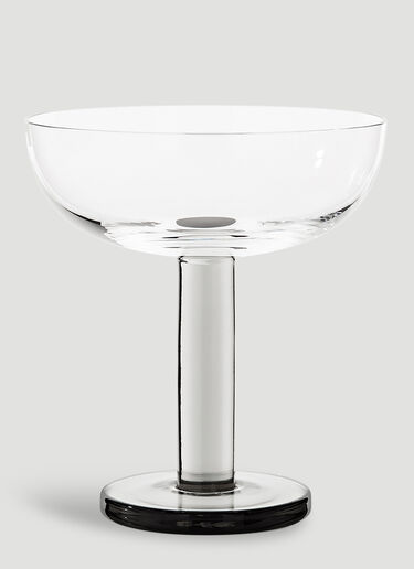 Set of Two Puck Coupe Glass Tom Dixon Set of Two Puck Coupe Glass Grey wps0644109