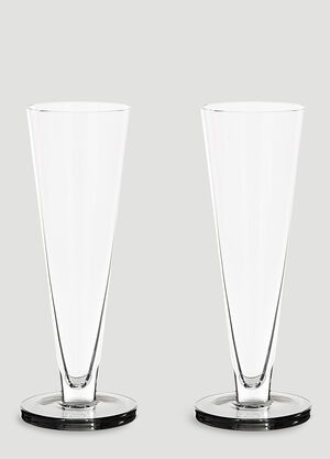 Tom Dixon Set of Two Flute Glasses White wps0644113