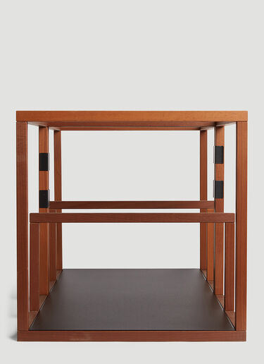 Set of Four Text Block Storage Unit Tre Product Set of Four Text Block Storage Unit Brown wps0644235