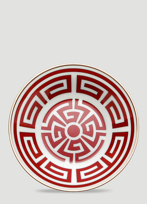 Ginori 1735 Set of Two Labirinto Coffee Saucer Red wps0644446