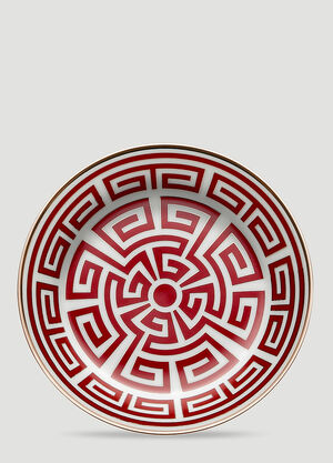 Ginori 1735 Set of Two Labirinto Tea Saucer Red wps0644448