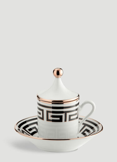 Set of Two Labirinto Tête à Tête Ginori 1735 Set of Two Labirinto Tête à Tête Black wps0644459