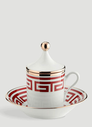 Ginori 1735 Set of Two Labirinto Tête à Tête Red wps0644460