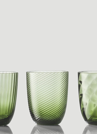 Set of Six Idra Water Glass NasonMoretti Set of Six Idra Water Glass Green wps0644545