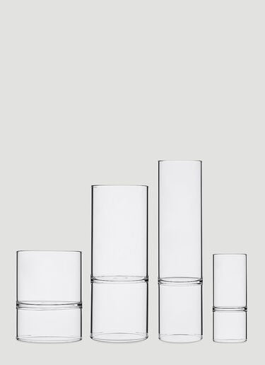 Fferrone Design Set of Two Revolution Champagne Flutes Transparent wps0644555