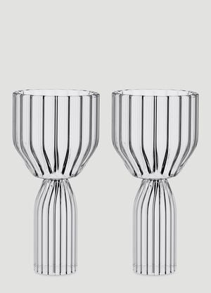 Fferrone Design Set of Two Margot Dessert Goblets Transparent wps0644563