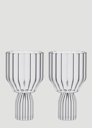 Fferrone Design Set of Two Margot Red Wine Goblets Transparent wps0644564