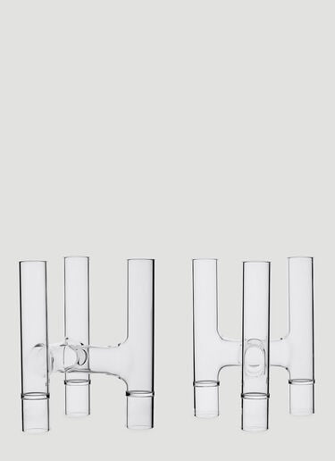 Set of Two Trio Candelabras Fferrone Design Set of Two Trio Candelabras Transparent wps0644568