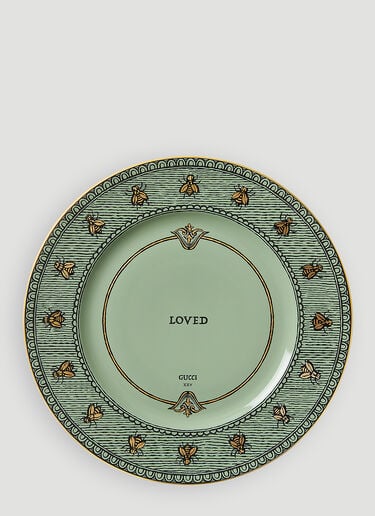 Set of Two Bee Charger Plate Gucci Set of Two Bee Charger Plate Green wps0670015