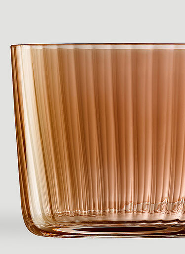 Set of Four Gems Tealight Holders LSA International Set of Four Gems Tealight Holders Orange wps0670034