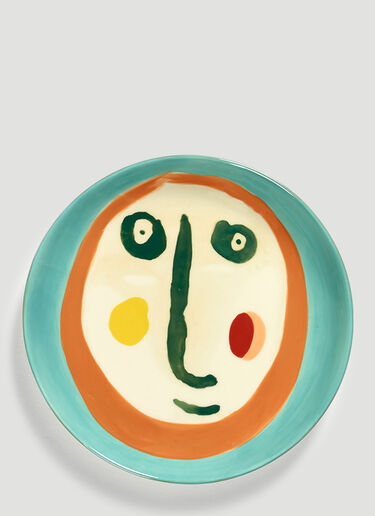 Set of Four Feast Face 2 Extra Small Plates Serax Set of Four Feast Face 2 Extra Small Plates Blue wps0670085