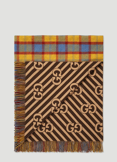 GG Tartan Blanket Gucci GG Tartan Blanket Yellow wps0670144