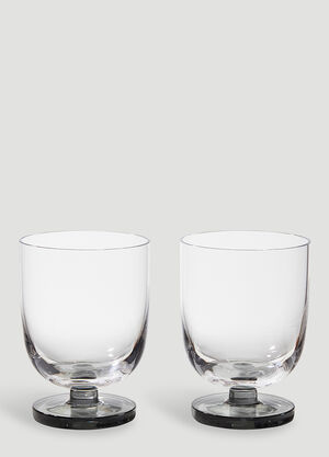 Tom Dixon Set of Two Puck Tumbler Glasses Transparent wps0670195