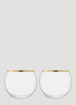LSA International Set of Two Luca Tumbler Glasses Gold wps0670207
