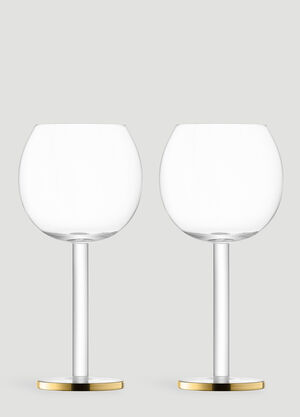 LSA International Set of Two Luca Wine Goblets Gold wps0670209