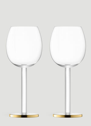 LSA International Set of Two Luca Wine Glasses Gold wps0670210