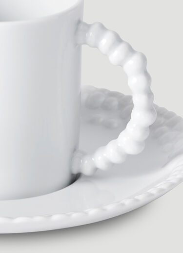 Mojave Espresso Cup And Saucer L'Objet Mojave Espresso Cup And Saucer White wps0670231