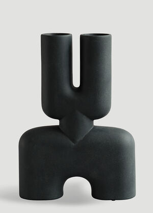101 Copenhagen Cobra Double Medium Vase Black wps0670294