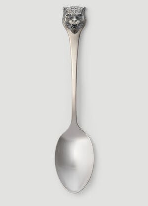 Gucci Set of Two Tiger Dessert Spoons Silver wps0680039