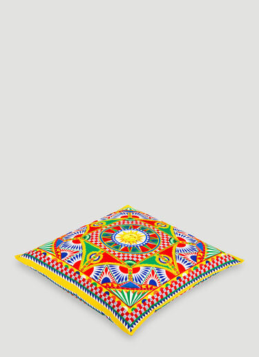 Dolce & Gabbana Casa Canvas Cushion medium Multicoloured wps0690033