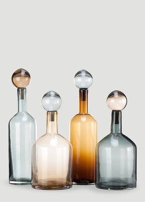 POLSPOTTEN Set of Four Bubbles & Bottles Chic Mix Transparent wps0690109